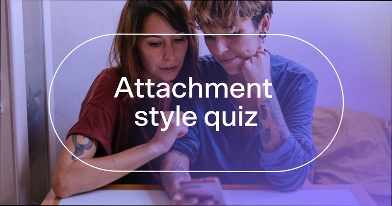 Checklist-style quiz results beside concerned facial expression